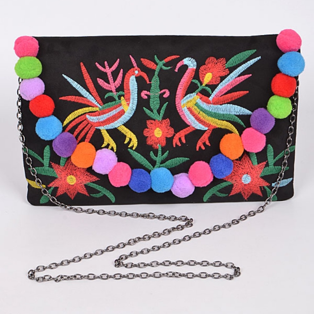 bohemian boho ethnic clutch bag